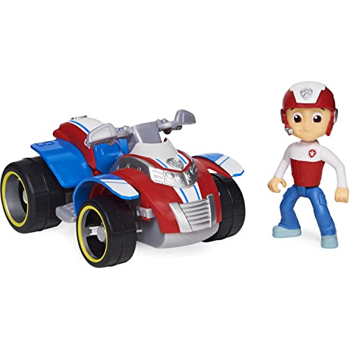 PAW PATROL Ryder’s Vehicle with Collectible, for Kids Aged 3 and up Ryder's Rescue ATV vehículo con Figura Coleccionable, para niños de 3 años en adelante, Color Ryder, X-Large (Spin Master 6060755)