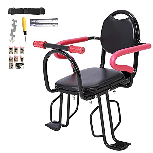 PEALOV Asiento Trasero De Bicicleta para NiñOs con Pasamanos, Asiento para NiñOs Montado En La Parte Trasera De Bicicleta Estable Y Segura para NiñOs De 2 A 7 AñOs, Soporta hasta 100 LB / 45 Kg