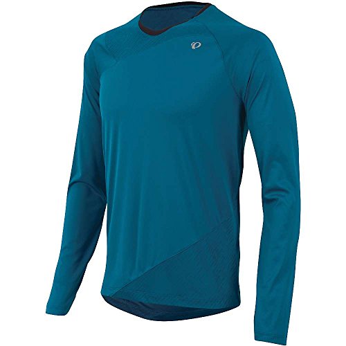 PEARL IZUMI Top de Manga Larga para Hombre, Hombre, Camiseta de Manga Larga para Hombre, Color Azul, 12121402, Mykonos Azul, XL