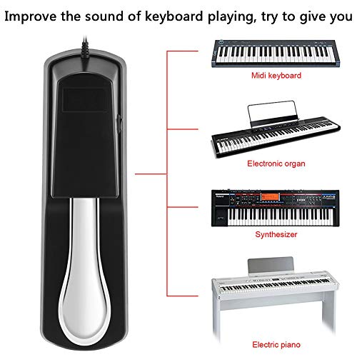 Pedal de Sustain Universal de Tipo Piano para Teclado Electrónicos