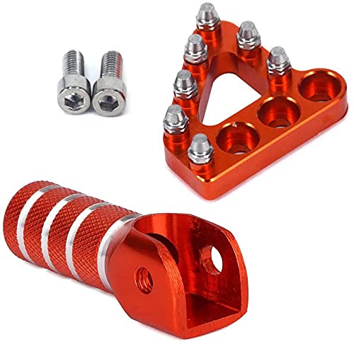 Pedal Freno Moto Pedal Freno Trasero Freno Trasero por K.T.M 125-530 SX EXC XCF XC XCW SXF SMR-Naranja