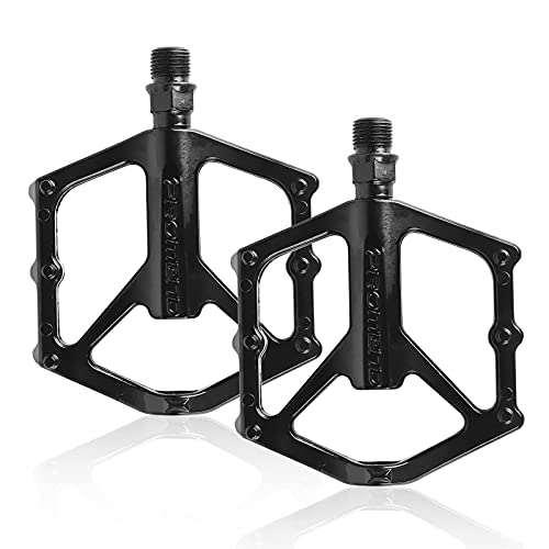 Pedales de bicicleta de montaña Pedales planos ligeros antideslizantes aleación de aluminio DU sellado rodamiento plataforma pedal para montaña carretera BMX MTB bicicleta