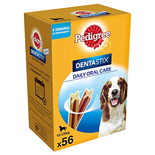 Pedigree Dentastix Snack Dental para la Higiene Oral de Perros Medianos (1 Pack de 56ud)