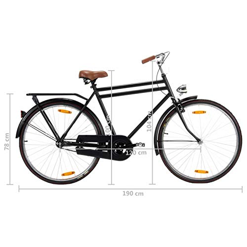 pedkit Bicicleta Holandesa de 28" para Hombre Bicicleta Urbana Bicicleta de Paseo