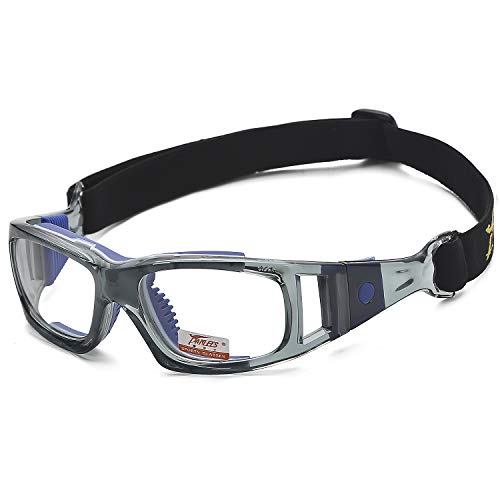 PELLOR Gafas de Deporte, Adultos Gafas Protectoras Niño Gafas de Seguridad Deportiva Adjustable para los Amantes de Fútbol Baloncesto Tenis