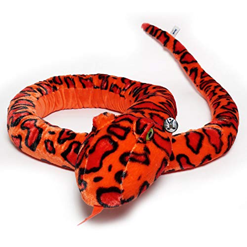 Peluche de serpiente rojo con sonajero XXL 250 cm Python Anaconda Boa ZITTA – Animales de peluche