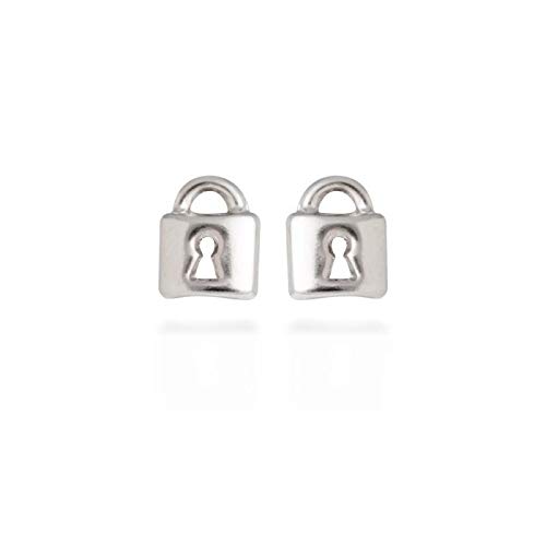 Pendientes CANDADO Plata, Marca LUXENTER