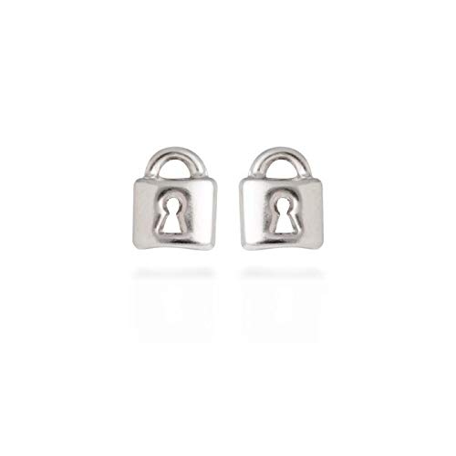 Pendientes CANDADO Plata, Marca LUXENTER