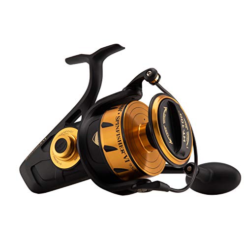 Penn Carrete Giratorio Unisex Spinfisher Vi 4500, Negro/Dorado, Talla única