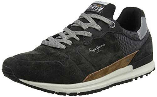 Pepe Jeans London Tinker Pro Racer, Zapatillas Hombre, Anthracite 982, 43 EU