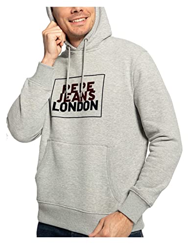 Pepe Jeans - Sudadera Nico PM582221 933 - Sudadera con Capucha Gris para Hombre