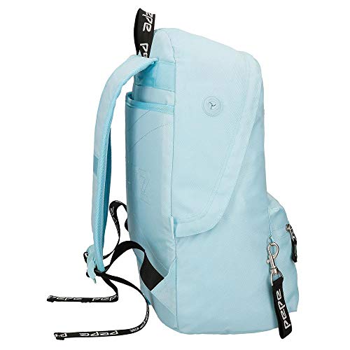 Pepe Jeans Uma Mochila Azul 31x42x17,5 cms Poliéster 22.79L