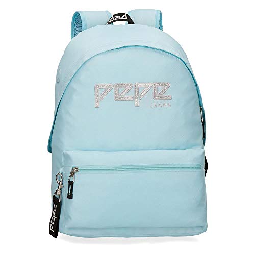 Pepe Jeans Uma Mochila Azul 31x42x17,5 cms Poliéster 22.79L