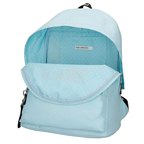 Pepe Jeans Uma Mochila Azul 31x42x17,5 cms Poliéster 22.79L