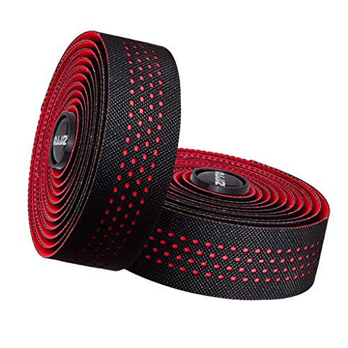 perfeclan 2 Rollos Cintas de Manija de Ciclismo, Cinta de Manillar de Bicicleta de Carretera - Múltiple Y Funcional - Elección de Color - Rojo, 2.1m