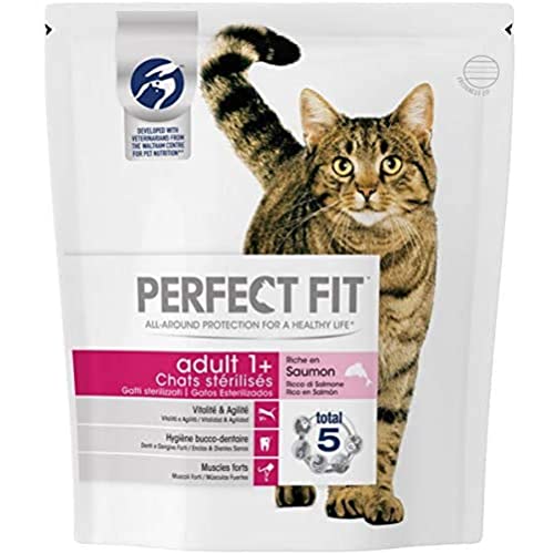 Perfect Fit Pienso Natural para Gatos Adultos Sabor Salmón (4 bolsas x 1.4kg)