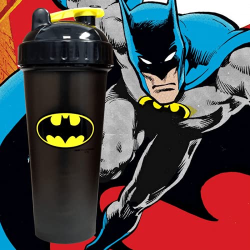 Performa Hero Series DC Shakers - Proteinshaker Hero Shaker Entrenamiento Culturismo - 800ml (Batman)