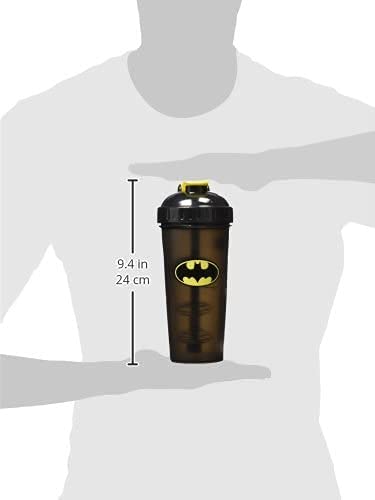 Performa Hero Series DC Shakers - Proteinshaker Hero Shaker Entrenamiento Culturismo - 800ml (Batman)