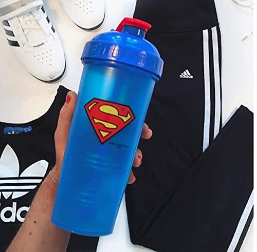 Performa Hero Series DC Shakers - Proteinshaker Hero Shaker Entrenamiento Culturismo - 800ml (Superman)