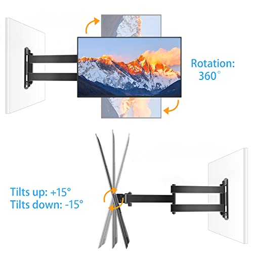 Perlegear Soporte de Pared para TV, el Soporte de Pared para TV para televisores de 10 a 32 Pulgadas de hasta 20 kg, VESA máximo 100 x 100mm, 75x75, 50x50mm