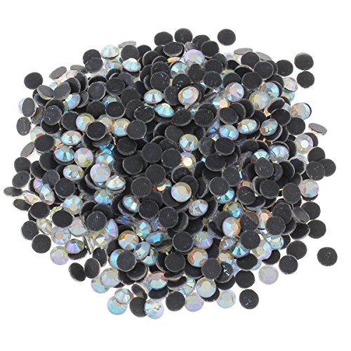 Perlin Hotfix SS20 - 1440 piedras redondas de cristal (5 mm, 4,4 ~ 5 mm, cristal AB)