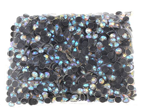 Perlin Hotfix SS20 - 1440 piedras redondas de cristal (5 mm, 4,4 ~ 5 mm, cristal AB)