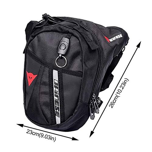 Pernera Moto,RiñOnera Moto Pierna Bolsa de ciclismo de deporte al aire libre Bolsa de cintura de nylon de los hombres bolsa de pierna impermeable cinturón de motocicleta excursionismo ciclismo mochila