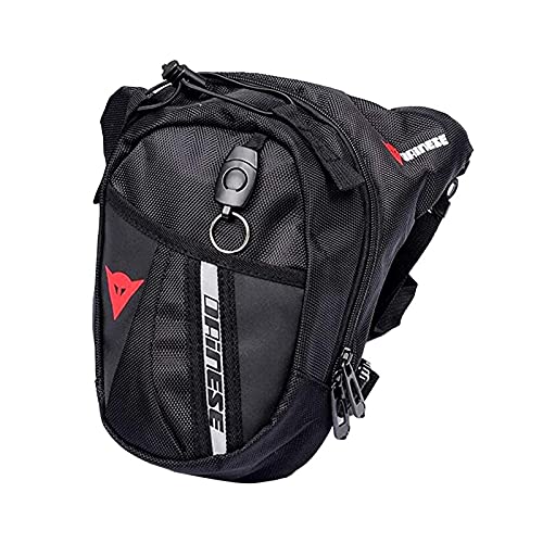 Pernera Moto,RiñOnera Moto Pierna Bolsa de ciclismo de deporte al aire libre Bolsa de cintura de nylon de los hombres bolsa de pierna impermeable cinturón de motocicleta excursionismo ciclismo mochila