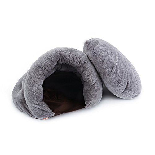 PETCUTE Camas para Perros Gatos Saco de Dormir para Perros cálido Cuevas casa para Gatos Nido de Gato caseta de Perros