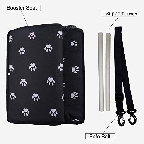 PETEMOO Asiento del Coche de Seguridad para Mascotas Perro Plegable Lavable Viaje Bolsas y Otra Mascota Pequeña con Cremallera Bolsillo