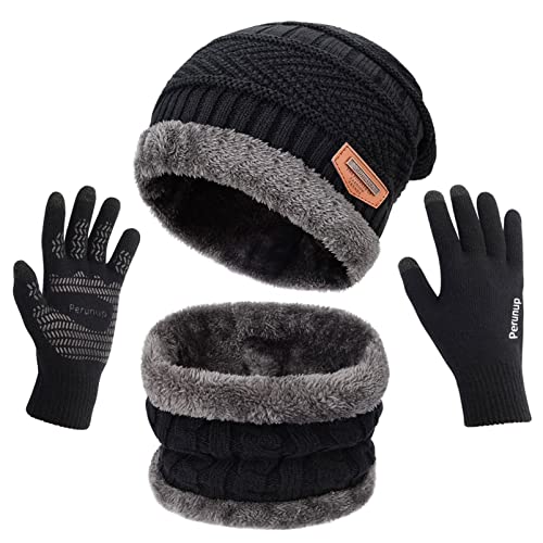Guantes de punto de lana de invierno cálido guantes gruesos además de terciopelo precioso para niños de tejer mitones de cumpleaños para niños 1-4 Y 