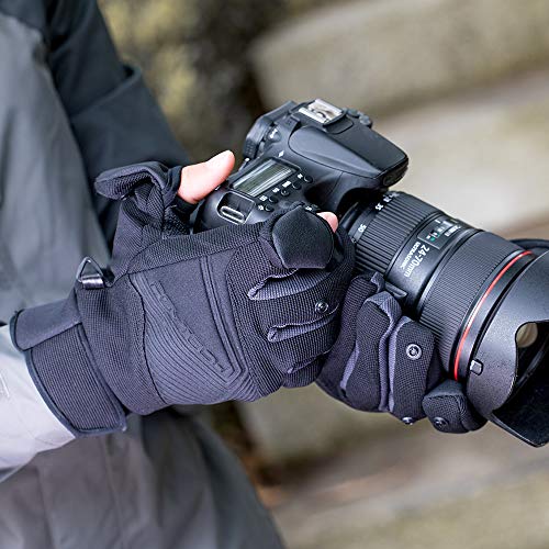 PGYTECH Photography Gloves Waterproof Winter Gloves,3M Thinsulate Ski & Snowboard Gloves For Men Women,Touchscreen Gloves For Mavic 3/dji Air 2S/ Mavic Mini 2/Mavic Air 2/ Mavic 2 (L)