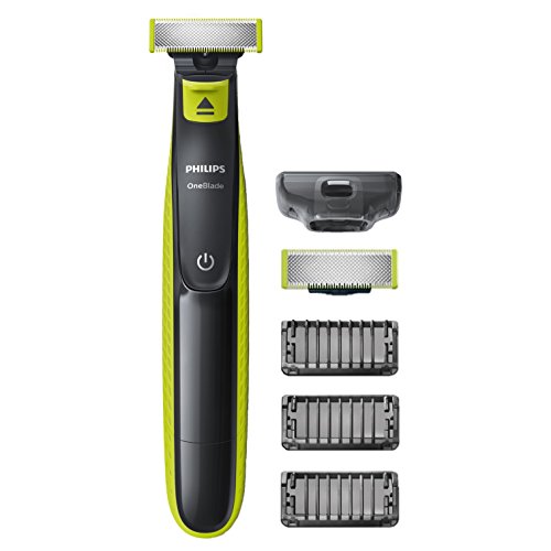 Philips QP2520/30 OneBlade - Recortador de barba, recorta, perfila y afeita, recargable