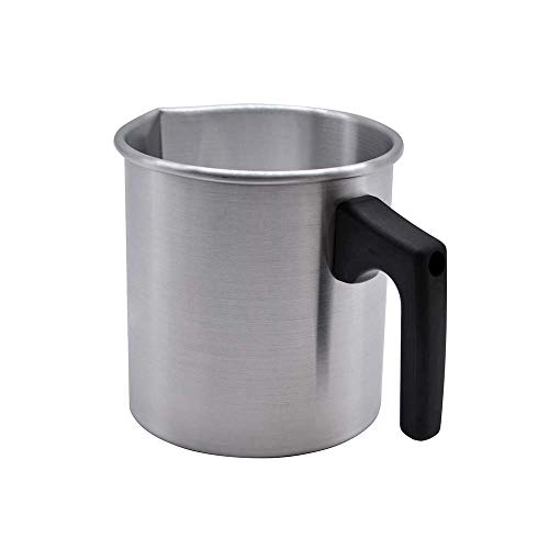 Phonleya Vela Cera para derretir – 2 libras 1,2 l doble caldera para verter olla resistente al calor mango de cera para derretir olla para el hogar DIY tienda de velas