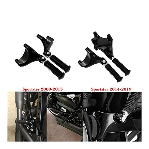 Pie Clavijas Reposapiés Reposapiés Pie Pasajero Trasero Motocicleta Reposapiés Pedal Montaje para S&portster para Hierro 883 1200 XL 48 72 Superlow 2000-2013 2014-2019 Moto Estriberas (Color : A)