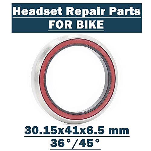 Piezas de Ciclismo HC-MH-P03K Rodamiento 30.15 * 41 * 6.5 mm 36/45 Bicicleta 1-1 / 8 pulgadas Auriculares Reparaciones de reparaciones Mtb Bicicleta Híbrido Cojinete De Cerámica ( Color : 2Piece )