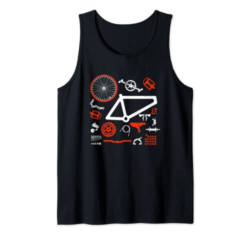Piezas de repuesto para bicicletas de montaña Construye la Camiseta sin Mangas