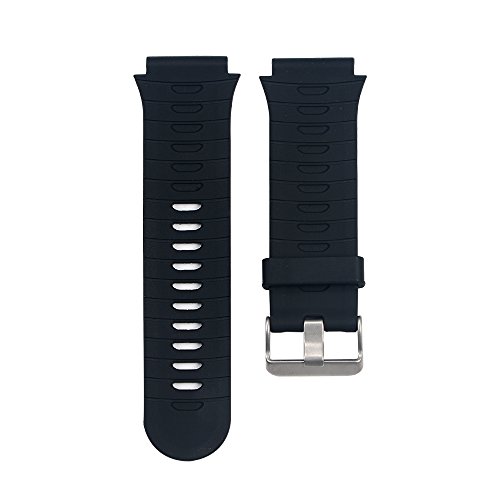 Pinhen Garmin Forerunner 920XT Bandas de repuesto de silicona para Garmin Forerunner 920XT (Negro)