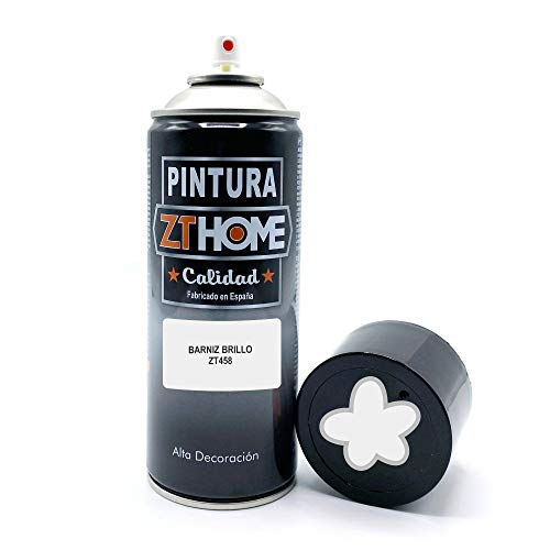 Pintura Barniz Spray Transparente Brillo 400ml imprimacion para madera, metal, ceramica, plasticos / Pinta Radiadores, bicicleta, coche, plasticos, microondas
