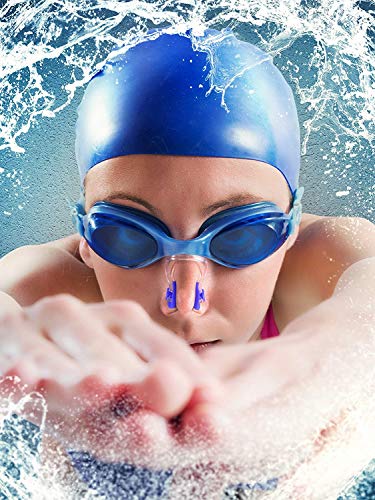 Pinza de Nariz para Natación,Enchufe de Nariz de Natación10 Pack Clip de la Nariz Silicona Protector Nariz Suave Clips Protector de Nariz de Natación para Adultos y Niños