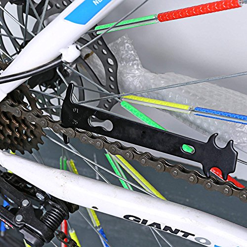 Pinzas para bicicletas + Tabla de desgaste de la cadena de bicicleta + Seis pares de bicicletas sin conexión, Pinzas de conexión rápida para bicicletas,aplicables a la cadena de velocidad 6/7/8/9/10