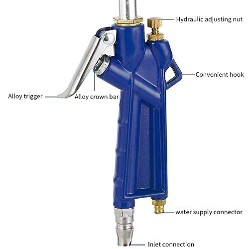 Pistola De Agua De Alta Presión Pistola De Agua Chorro De Agua Hidráulica con Manguera,400 Mm Herramienta De Limpiador De Aceite del Motor Auto De Limpieza De Agua Pistola Herramienta Neumática