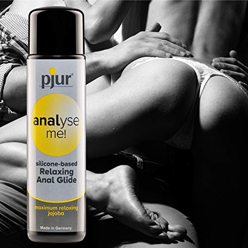 pjur analyse me! Relaxing Silicone Anal Glide - Lubricante silicona para sexo anal cómodo - lubricación extralarga - con jojoba (100ml)