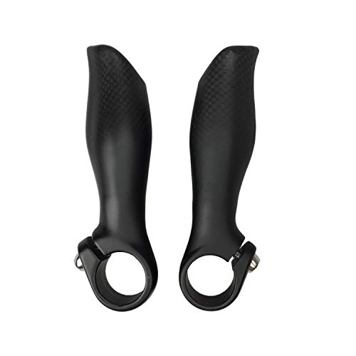 PLATT Bici MTB Cuernos，Manillar de Bicicleta Ciclismo Apretones Puños de Seguridad de Aleación de Aluminio para MTB 22.2mm