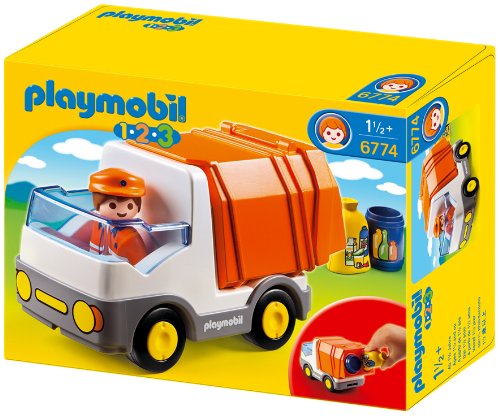 Playmobil - 1.2.3 Camión de basura (6774) , color/modelo surtido