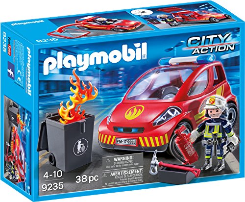 PLAYMOBIL Bomberos- Coche, única (9235)