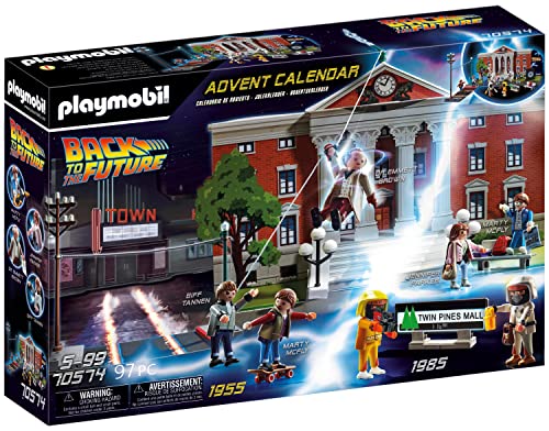 PLAYMOBIL Calendario De Adviento Back To The Future Juguete, Sin género, Multicolor, Única (70574)