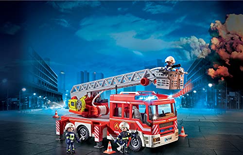 PLAYMOBIL City Action Camión de Bomberos con Escalera, A partir de 4 años (9463)