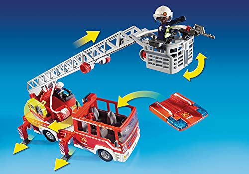 PLAYMOBIL City Action Camión de Bomberos con Escalera, A partir de 4 años (9463)