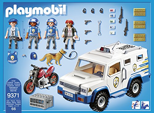 PLAYMOBIL- Vehículo Blindado, Multicolor, única (9371)